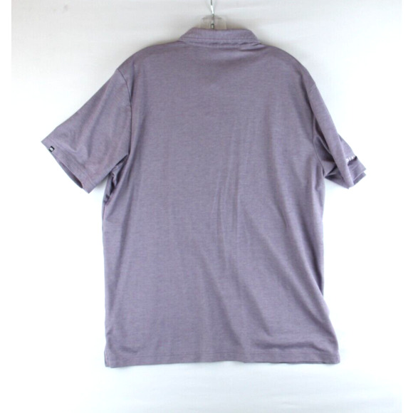 Travis Mathew Performance Polo Shirt Mens XL Purple Golf Oceanside Heather - Picture 6 of 9